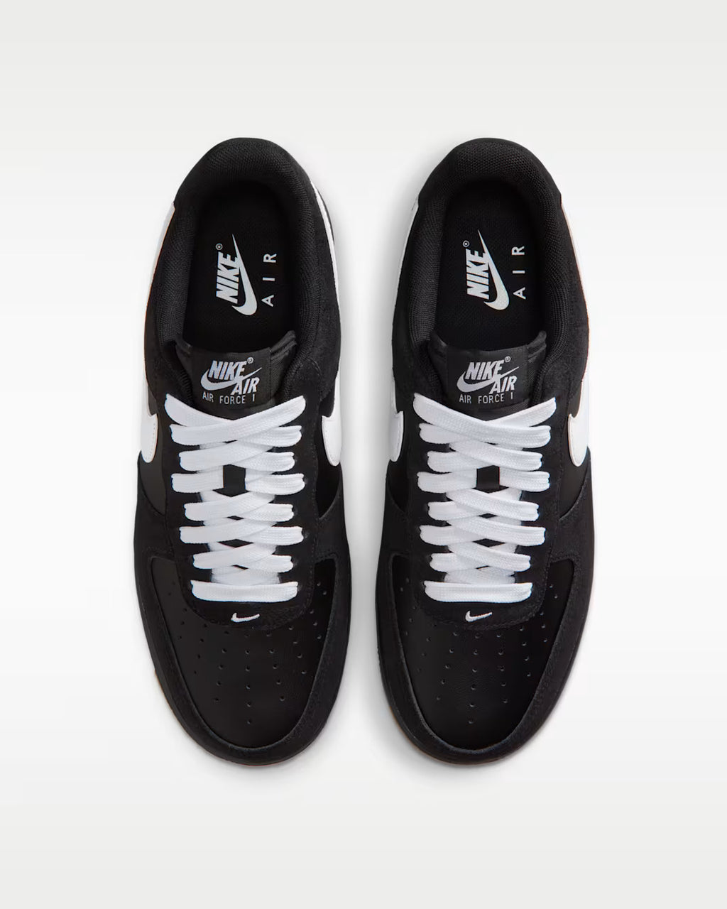 Nike Men Black White Low Top Casual Sneakers