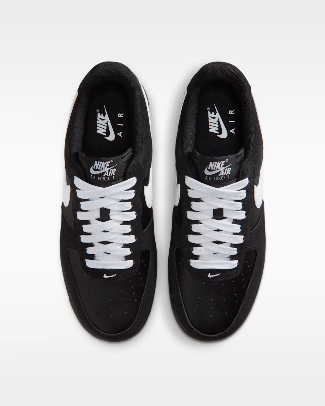 Nike Men Black White Low Top Casual Sneakers