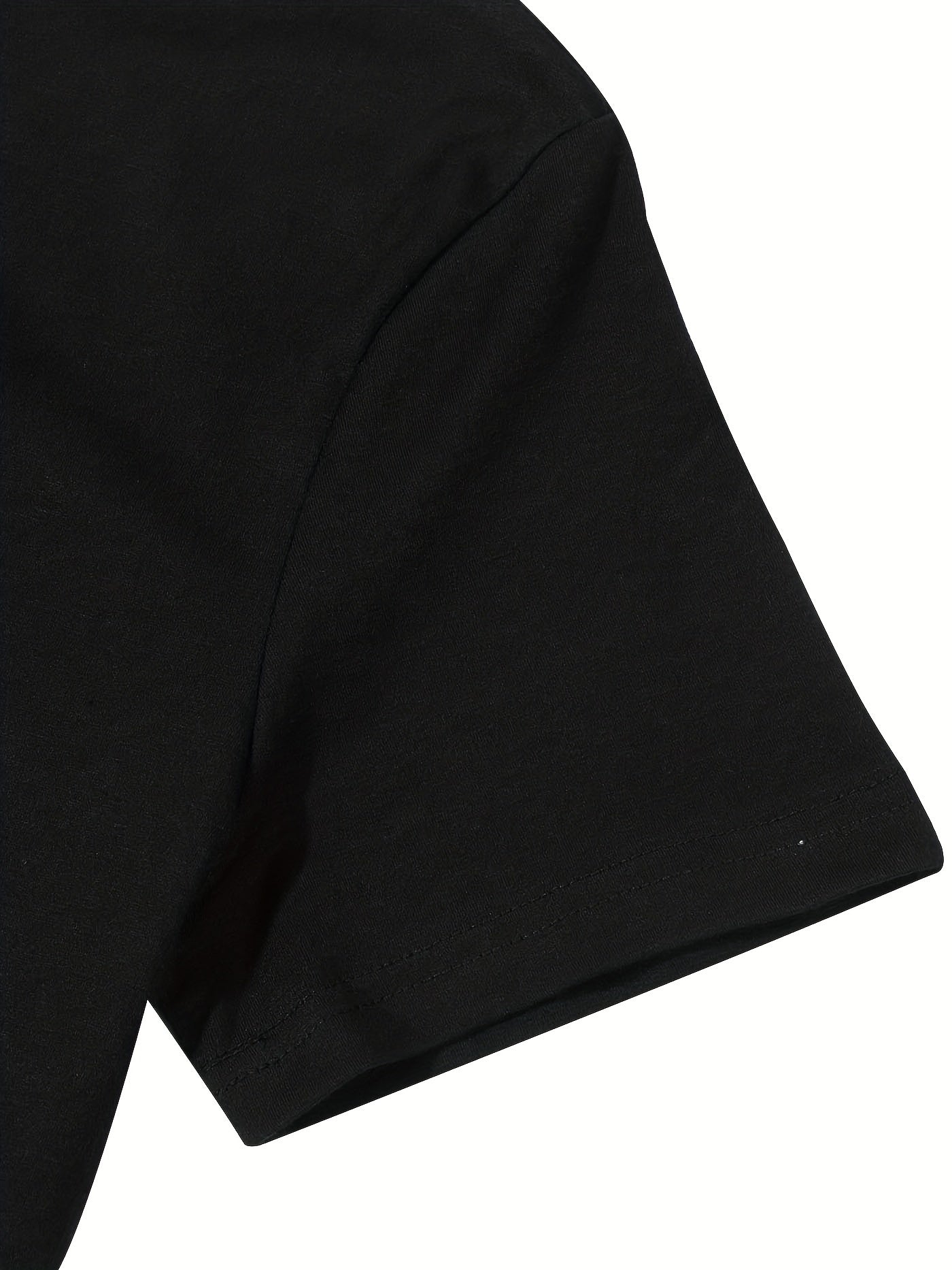 Black fabric with a slight texture on a white background