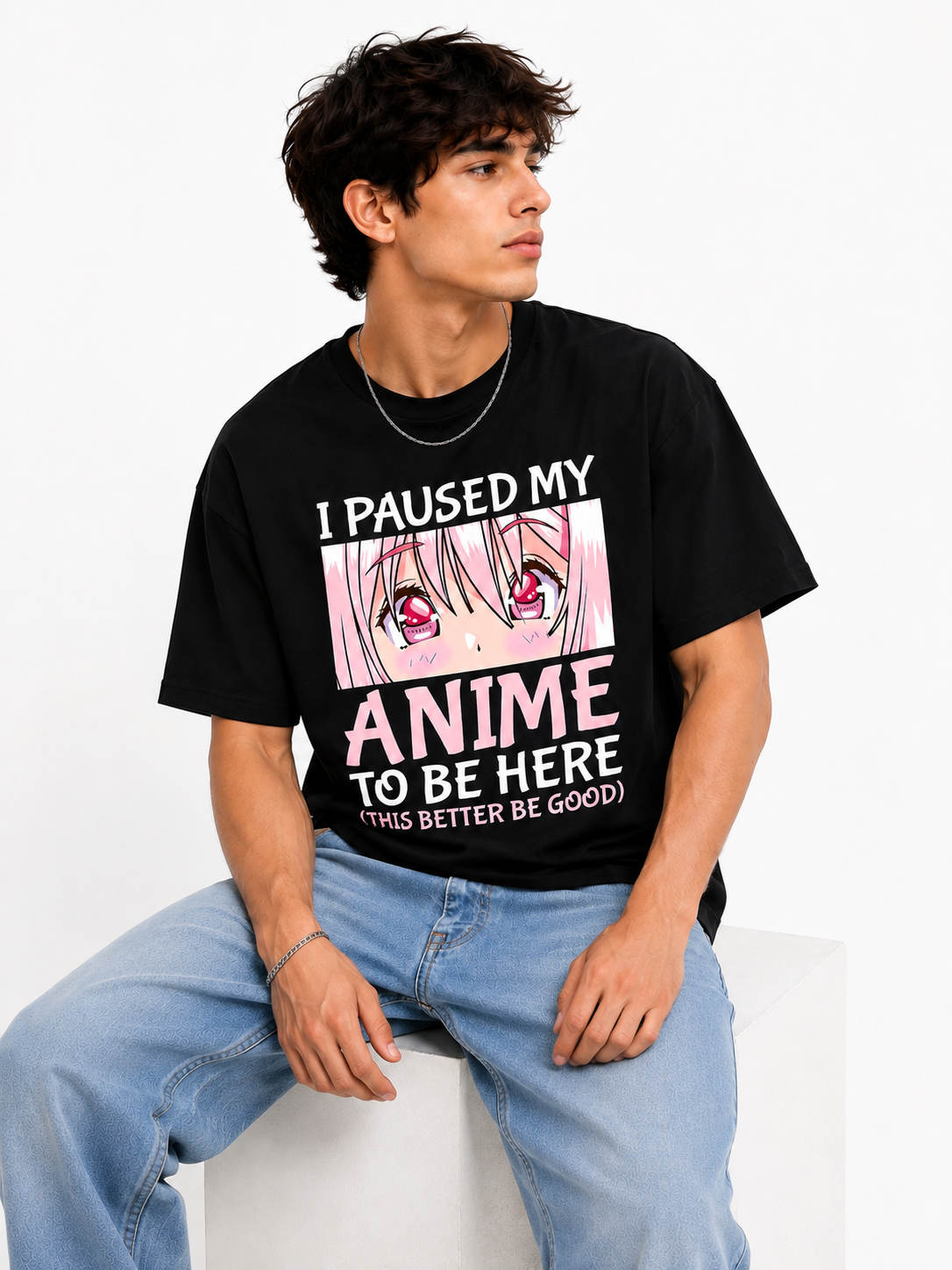 Better It Now Unisex Black Anime Graphic T-Shirt