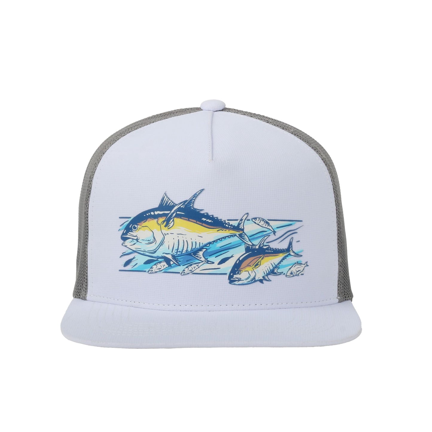 BETTER IT NOW White Mahi Mahi Flat Bill Fishing Cap